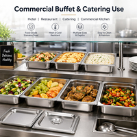 EU-Standard Hotel-Buffet-Service Kommerzielle Edelstahl 1/1 GN-Behälter