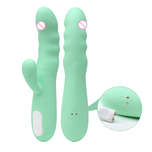 सेक्स खिलौने Wholesales घूर्णन Dildo दोहरी मोटर्स खरगोश थरथानेवाला - Product Image 6