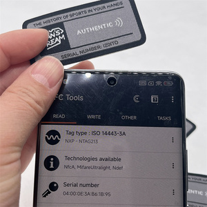 Etiqueta de Cuidado para Ropa de Poliéster, Etiqueta NFC Impresa Lavable con Pin de Seguridad - Product Image 2
