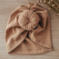 Offre Spéciale hiver chaud beignet noeud nouveau-né bébé enfants chapeaux tricoté bonnets chapeaux Bonnet enfants Turban chapeau tête enveloppement