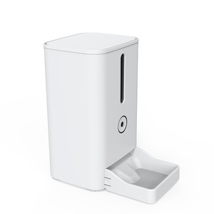 Automatic Pet Feeder 5L Capacity <b>Timer</b> Controlled Rechargeable Battery For Cats And Dogs Modern Design Plastic Material Us Plug - Product Image 3
