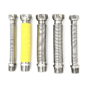 5-Piece Stainless Steel Extendable Hose <b>Kit</b> 150/300mm Gas Boiler <b>Plumbing</b> Durable and Versatile - Product Image 1