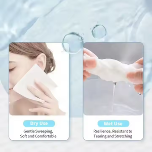 Tejidos faciales de algodón orgánico 15*20cm perla desechable suave para uso diario ecológico y cómodo para la piel - Product Image 3