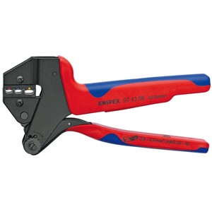 Herramienta de crimpado Knipex 0.5-6.0 mm AWG 20-10, crimpadora de terminales de cable, Alemania - Product Image 1