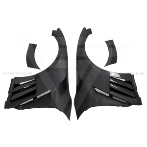 Tấm Chắn Bùn Trước Bằng Sợi Carbon Giả Một Nửa Rộng Phong Cách VAR Với Vây Sợi Carbon Cho Nissan GTR R35 2008-2016 - Product Image 2