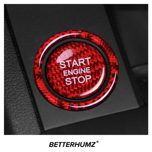 Fibra de Carbono para <span class=keywords><strong>Audi</strong></span> A3 A4 A5 A6 C5 <span class=keywords><strong>C6</strong></span> Q5 Q7 S3 <span class=keywords><strong>S6</strong></span> S7, Adhesivo Decorativo para el Botón de Encendido/Apagado del Motor, Anillo para Llaves, Accesorios Interiores - Product Image 2