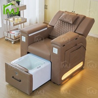 Fauteuil de massage électrique inclinable pour pédicure et manucure, avec spa pour les pieds, sans plomberie, pour salon de manucure