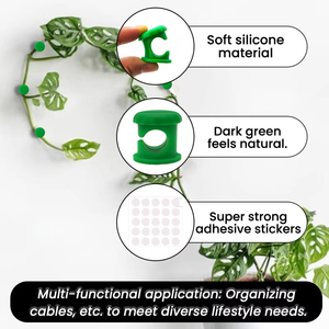 Plant Climbing Wall Fixture <b>Clips</b> Rattan Clamp Fixator Self-Adhesive Vine Buckle Hook Invisible Vine Binding <b>Clip</b> - Product Image 6