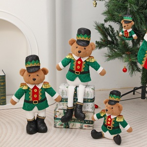 Factory Outlet Handmade Mini Bear Soldier Ornaments <b>Christmas</b> Toys and <b>Gifts</b> - Product Image 3