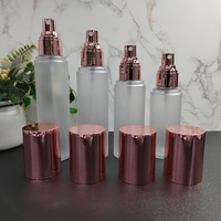 Flacon pompe à lotion en PET épaissi 100ml 120ml 130ml 150ml Emballage cosmétique pour soins de la peau avec étiquette personnalisée en sérigraphie