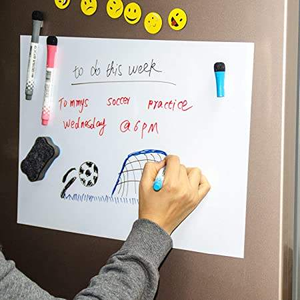Tableau magnétique effaçable à sec personnalisé avec logo, tableau blanc réutilisable pour réfrigérateur, aimant de réfrigérateur, planificateur magnétique pour la cuisine - Product Image 3