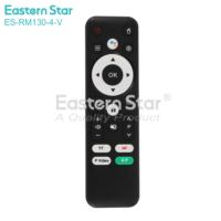 Télécommande intelligente ES-RM130-4-V de haute qualité, prix usine, pour boîtier TV YouWei-Mi 4K, nouvelle télécommande vocale ABS