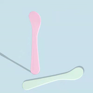 Spatula Makeup Spatula Plastik Merah Muda Hijau, Sendok Krim Masker Wajah Sendok Kosmetik Mini PP - Product Image 4