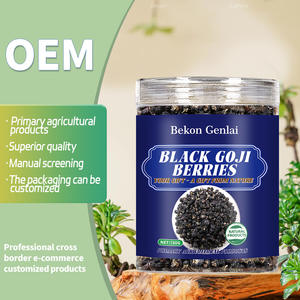 Las bayas de Goji negras secas con antocianinas tienen <span class=keywords><strong>propiedades</strong></span> antioxidantes y son beneficiosas para la belleza y el cuidado de la piel - Product Image 1