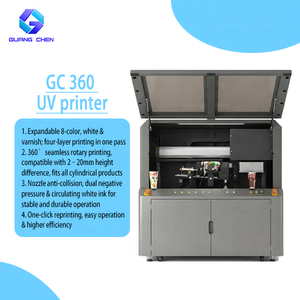 Impresora UV Cilíndrica Rotativa de Alta Velocidad Gc360 con Impresión Repetitiva con un Clic para Botellas, Vasos, Pelotas de Golf y Objetos 3D - Product Image 5