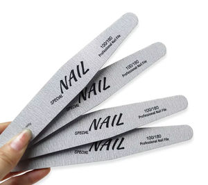 Professionale lima per unghie 5 forme 180/240 lima per unghie colore bianco personalizzato striscia di lucidatura per unghie carta <span class=keywords><strong>vetrata</strong></span> - Product Image 2