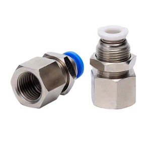 Conexiones Neumáticas de Latón <span class=keywords><strong>PMF</strong></span>, Conexión Rápida Hembra de Empuje para Manguera de Aire, Conexiones Neumáticas de Plástico con Superficie Pintada - Product Image 5