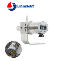 Sijie MARS-G-1508 Endüstriyel Kızılötesi Termometre 150~800 Aralıklı Paslanmaz Çelik OLED Ekran 100:1 Mesafe Katsayısı