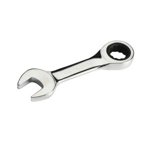 Clé à cliquet 8 mm métrique, extrémité hexagonale, polie miroir, en acier au chrome-vanadium, outil de bricolage - Product Image 2