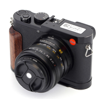 FITTEST Empuñadura de Aleación de Aluminio Compatible con Cámaras DSLR, con Placa en L Tipo Dovetail y Agarres de Madera para Leica Q3