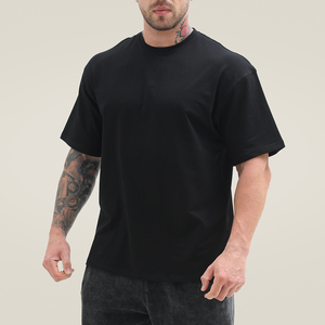 T-shirts de sport amples à col rond pour hommes, respirants, pour la gym, <span class=keywords><strong>taille</strong></span> US, avec impression en relief - Product Image 2