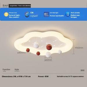Plafonnier LED moderne pour enfants Lampe de crème de protection des yeux à spectre complet pour garçons et filles Utilisation dans la <span class=keywords><strong>chambre</strong></span> et le salon - Product Image 6