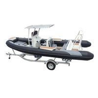 Bateau pneumatique de patrouille en Hypalon avec coque en aluminium de 7 m, Allemagne, RIB 700, à vendre