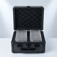Boîte de rangement étanche portable personnalisable avec étui pour cartes de sport professionnel en aluminium plastique EVA PVC OEM disponible