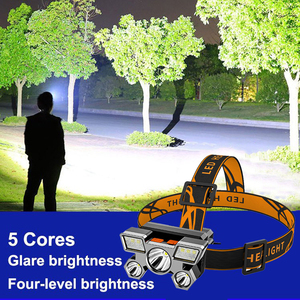 Potente Linterna Frontal Recargable para Pesca, Linterna LED para Cabeza, Linterna Frontal para Camping, Caza, Senderismo - Product Image 6