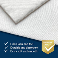 Serviettes de table en lin personnalisées Airlaid avec poche intégrée pour couverts Serviettes pré-pliées pour couverts