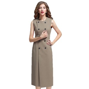 Abito da Donna di Alta Qualità, Vestiti Best Seller, Indumenti Femminili, Gilet Senza Maniche, Abiti Formali per Autunno, Primavera e Inverno - Product Image 5