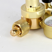 Pengatur aliran argon standar dengan ulir G5/8 OEM CGA320 CGA580, regulator aliran argon 4500psi