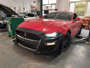Kit de Carrocería de Alta Calidad para <span class=keywords><strong>Mustang</strong></span> <span class=keywords><strong>2018</strong></span> Actualización a GT 500 <span class=keywords><strong>Shelby</strong></span> Parachoques Delantero Faldón Lateral Difusor de Parachoques Trasero Tubo Capó Guardabarros - Product Image 4