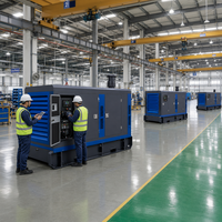 Générateur diesel insonorisé haute efficacité SinoShine 100 kW 150 kW, groupe électrogène intelligent numérique