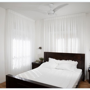 Cortinas opacas de lujo para sala de estar, cortinas transparentes de lino plegables para ventana del hogar, último diseño, color negro - Product Image 6