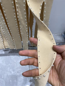 Nuovo Abito <span class=keywords><strong>Cardigan</strong></span> Modesto Autunno 2026, Lussuoso Vestito da Donna con Perle, Collo Tondo, Lunghezza <span class=keywords><strong>Midi</strong></span>, Moda Casual con Spacco, Maglione Lavorato a Maglia - Product Image 5