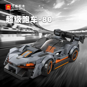 รถบล็อกประกอบชุด Wange 2880 ซีรีส์ Supercar รถสปอร์ตแข่ง รถของเล่นพลาสติกแบบสร้างสรรค์ MOC สำหรับเด็ก ของขวัญสำหรับเด็กทุกเพศ - Product Image 2