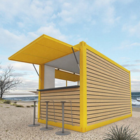 Rumah Kontainer Lepas Pasang Serbaguna, Kios Makanan Modular, Bar Jajanan Mobile Prefab, Toko Ritel Multiguna, Tahan Angin, Tahan Air