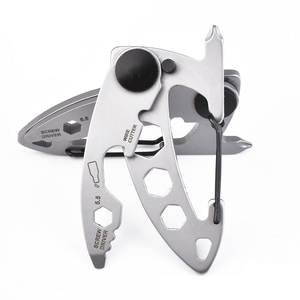 Haute qualité 420 acier inoxydable EDC porte-clés mousqueton avec clé tournevis lame pour bricolage pour tactique extérieur <span class=keywords><strong>Multitool</strong></span> - Product Image 2