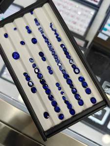 Vendita in fabbrica zaffiro ovale in zaffiro coltivato in laboratorio per la creazione di gioielli blu reale con metodo blu trainato colore naturale - Product Image 2