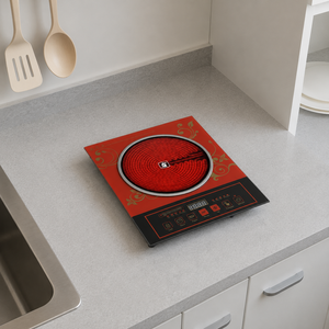 Horno Cuadrado Manual de Plástico con Anillo de Soporte para un Solo Quemador, Ideal para Uso Doméstico, Compatible con Hotpot, Portátil y Eficiente Energéticamente - Product Image 1