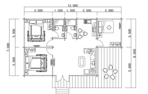 97 ㎡ sang trọng lớn nhà cửa sổ thiết kế hai tầng nhà abris de Jardin Bois nhà gỗ - Product Image 2