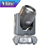 Luces LED Móviles Vlite 350W 17R con Temperatura de Color de 8000K, Enfoque Motorizado, Prisma, Estroboscópico, Rueda de Gobos y Control DMX512