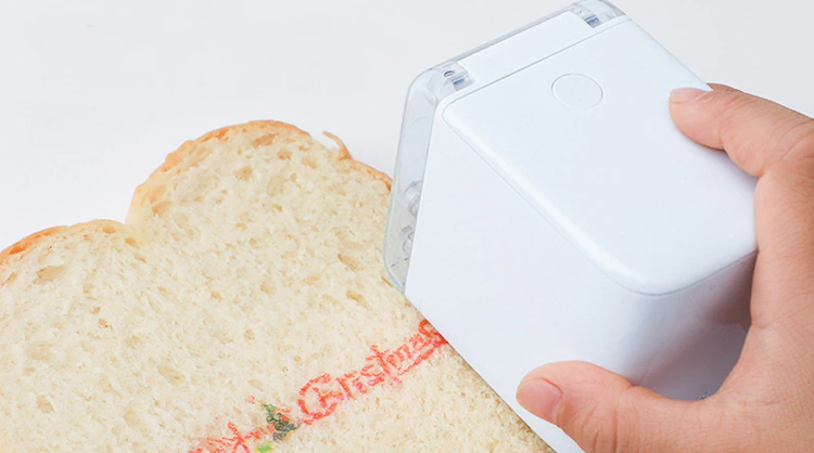 Handheld Full Color Bakery Printer Mini edible printer for cake food chocolate pattern and date printing with edible cartridge