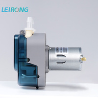 LeiRong BP1000 DC Micro pompe péristaltique à haut débit 12V/24V Mini pompe doseuse avec tube en silicone de qualité alimentaire pour distributeur