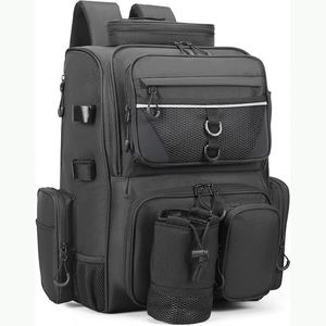 Sac à dos de pêche avec porte-cannes, échantillon gratuit, en tissu Oxford 900D résistant à l'eau, grand sac de rangement pour matériel de pêche - Product Image 2