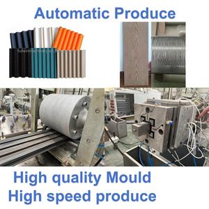 PVC PE WPC Hồ Sơ Gỗ Gỗ nhựa composite decking Board máy làm on-<span class=keywords><strong>line</strong></span> dập nổi hồ sơ máy đùn - Product Image 4