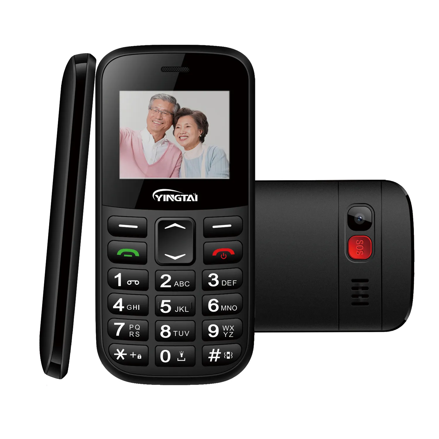 Klassische billige einzigartige Handys Dual-Sim-Cradle-Aufladung SIM-Karte GSM Wireless FM Senior-Telefon