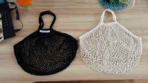 Bolsas de Compras Reutilizables de Malla de Algodón Cology, Bolsas de Hilo de Algodón, Bolsas de Red para Compras - Product Image 2