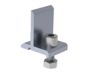 Supports de fixation pour panneaux solaires YZ Solar en aluminium, double réglage, pour toits en pente, surface anodisée naturelle YZR 04